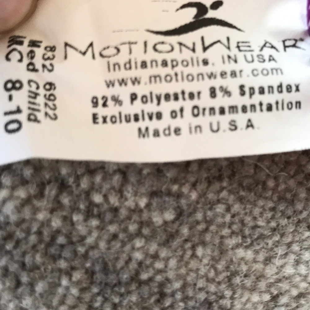 Motionwear girl’s velvet sparkle leotard s… - Picture 3 of 3